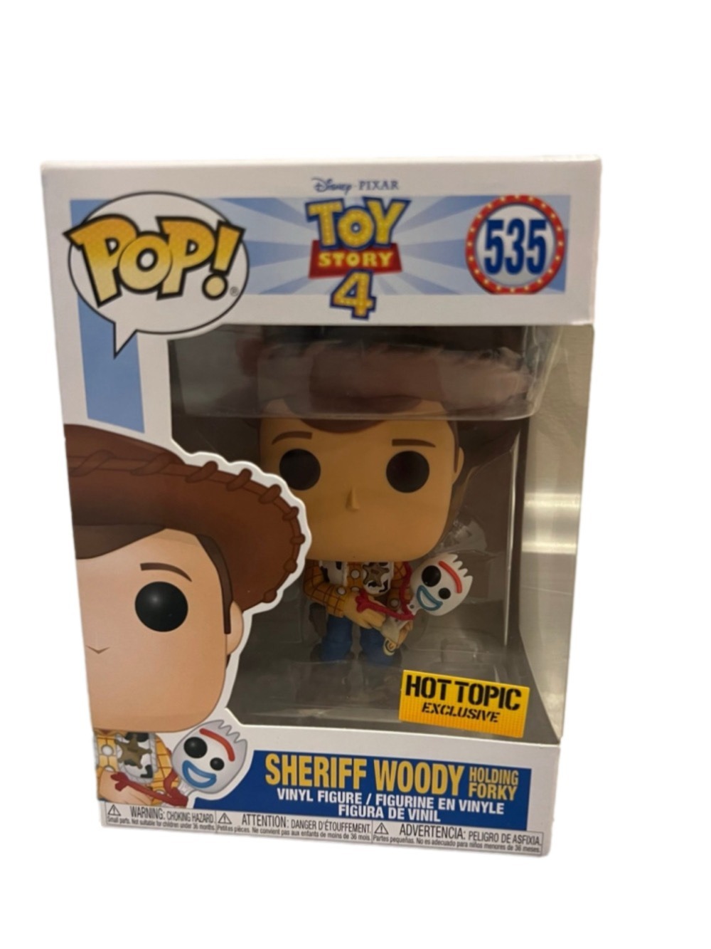 NIB Funko Pop - Sheriff Woody W/ Forky Toy Story 4 - Picture 1 of 2